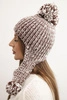 Women's earflap hat Emma K343 brown