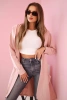 Oversize pláštěnka s kapucí tmavě pudrově růžová