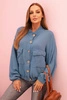 Women's muslin shirt with long sleeves denim