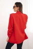 Elegant jacket with lapels red