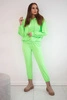 Sweatshirt set with a hood green