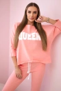 Sada s potlačou Queen marhuľový
