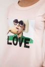Dress with Love print powdered pink
