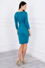 Dress fitted with a cut under the bust morska