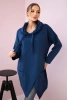 Tunic with envelope front Oversize jeans