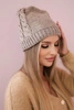 Moteriška kepurė Amira K359 dark beige