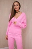 Sweater set two-piece light pink