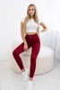 Ribbed leggings burgundy