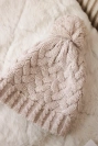 Cap with fleece Waleria K307 light beige