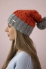 Cap with fleece Paris K212 foxy+gray