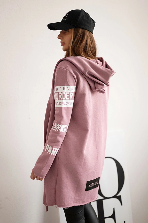 Coatee with subtitles dark pink