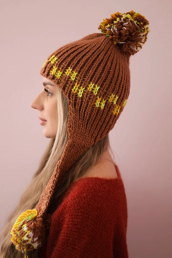 Moteriškos ausinės Nadia K321 camel