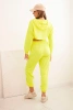 3-piece cotton set yellow neon