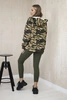 3-piece moor set of sweatshirt, top and leggings khaki + beige