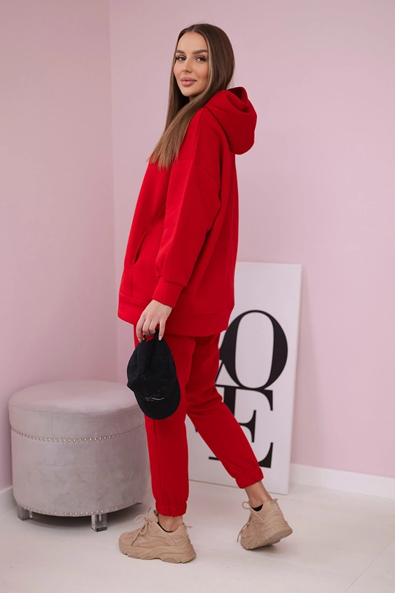 Insulated set with hoodie red