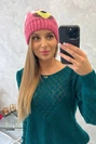Women's cap Ofelia K349 dark pink