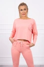 Sada s oversize halenkou morel