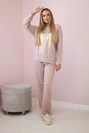 Cotton set Angel sweatshirt + pants powder pink