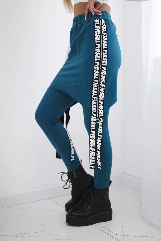 Spodnie/Kombinezon z napisem selfie morski