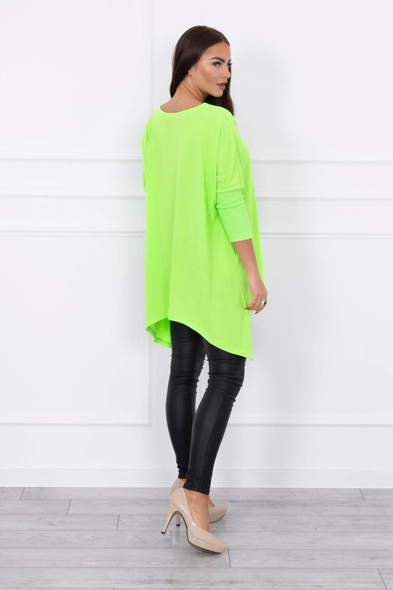 Oversize-Bluse grün neon