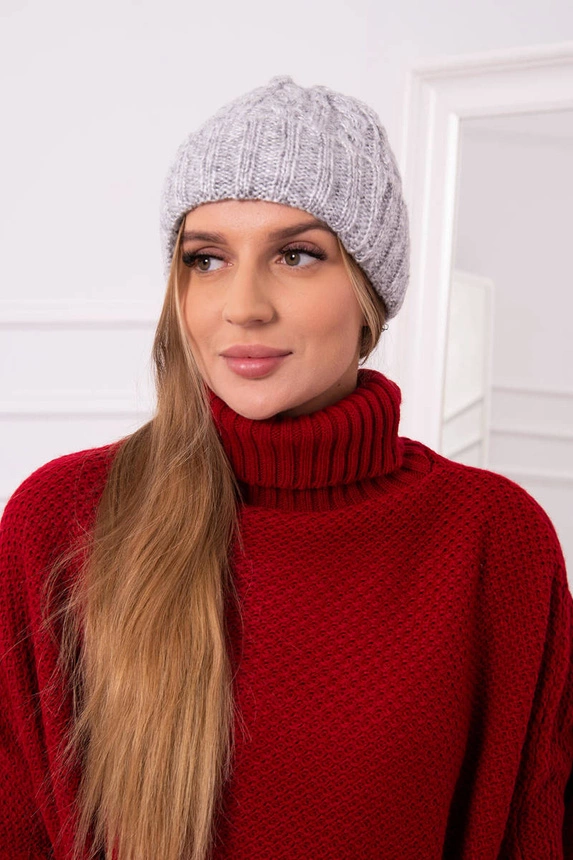 Ariana K299 graue Schiebermütze