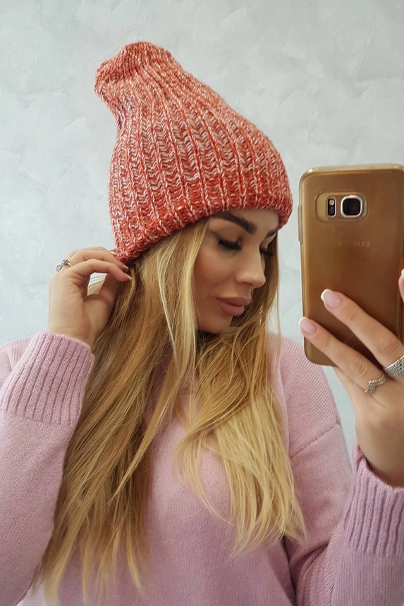 Dámská čepice Delia K260 červená