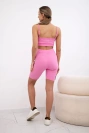 Set mit hochtaillierter Hose hellrosa