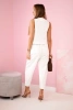 Vest + pants set ecru
