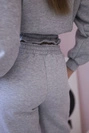 Isolierset mit kurzem Sweatshirt grau