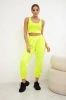 Set top+kalhoty žlutá neonová