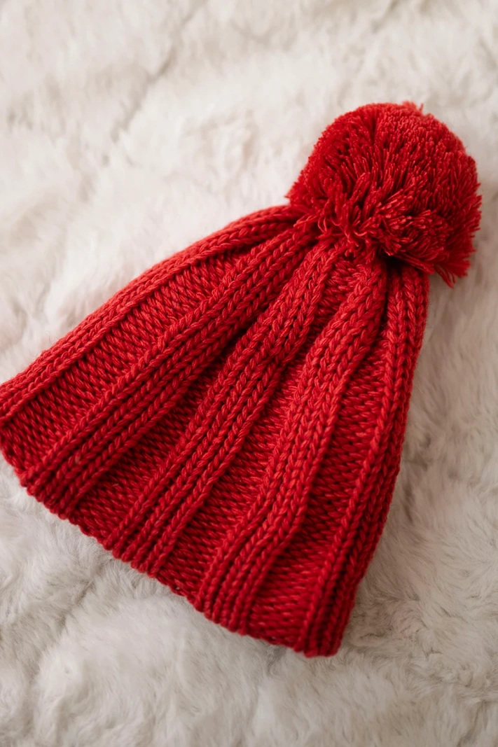 Čapica s fleece Idalia K284 červená