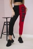 Damen-Jogginghose mit QUEEN-Schriftzug rot 