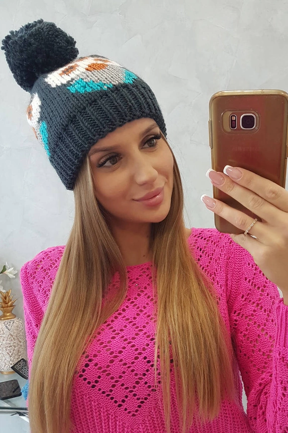 Dámska čiapka Sowa K340 námornícka modrá