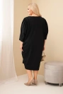 Dámské šaty Plus Size s kapsami černá
