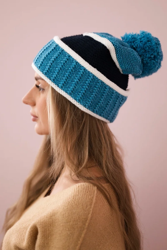 Kinga moteriška kepurė K297 turquoise+green