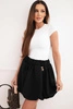Women's viscose bubble skirt with an elastic waistband black