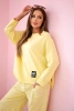 Cotton sweatshirt pants set lemon