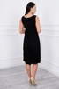 Dress with wide straps black