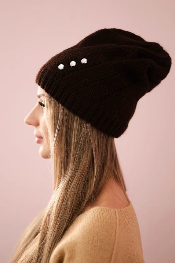 Women's cap Kryspina K394 brown