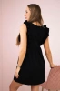 Dress with frills on the sides black