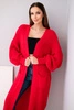 Sweater long cardigan red