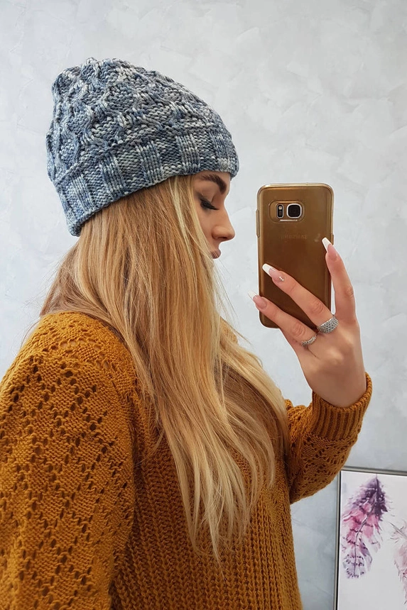 Dámská čepice Eliza K205 dark grey+jeans