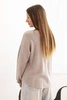 Women's viscose sweater with long sleeves and a round neckline fango