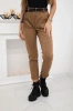 Punto trousers with belt camel 