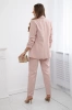 Elegant set of jackets and trousers powder pink
