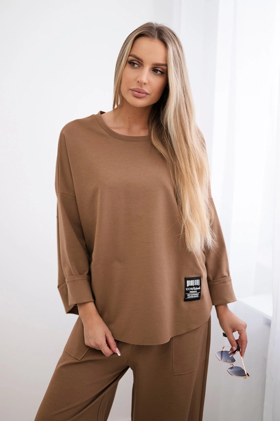 Set Punto Milano Winter Sweatshirt + Hose Kamel