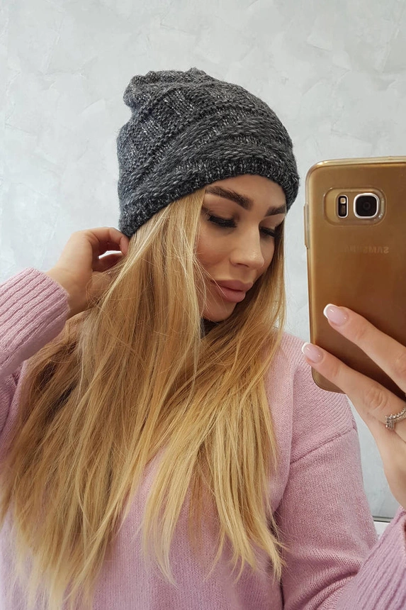 Edyta Fleecemütze K298 graphit