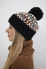 Cap with a pompom Ellen K325 black