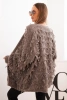 Women's cardigan with fringes and a loose fit fango