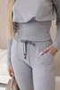 Set with wide cuffs gray
